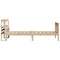 vidaXL Bed Frame without Mattress 100x200 cm Solid Wood Pine