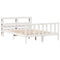 vidaXL Bed Frame without Mattress White 160x200 cm Solid Wood Pine