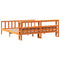 vidaXL Bed Frame with Headboard without Mattress Wax Brown 180x200 cm Super King