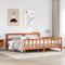 vidaXL Bed Frame with Headboard without Mattress Wax Brown 180x200 cm Super King
