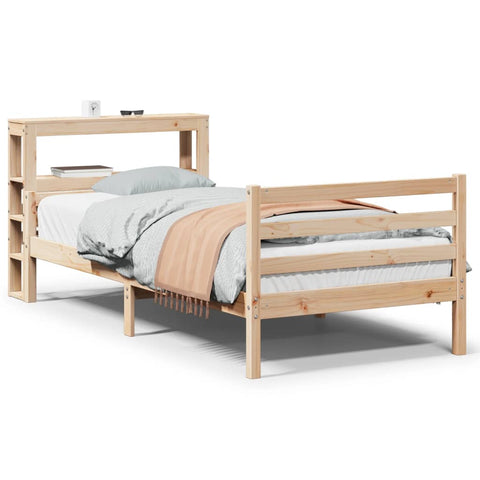 vidaXL Bed Frame with Headboard without Mattress 90x200 cm