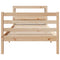 vidaXL Bed Frame with Headboard without Mattress 90x200 cm