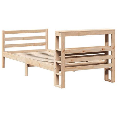 vidaXL Bed Frame with Headboard without Mattress 90x200 cm