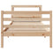 vidaXL Bed Frame with Headboard without Mattress 100x200 cm