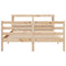 vidaXL Bed Frame with Headboard without Mattress 140x200 cm
