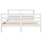 vidaXL Bed Frame with Headboard without Mattress White 150x200 cm King Size