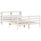 vidaXL Bed Frame with Headboard without Mattress 160x200 cm