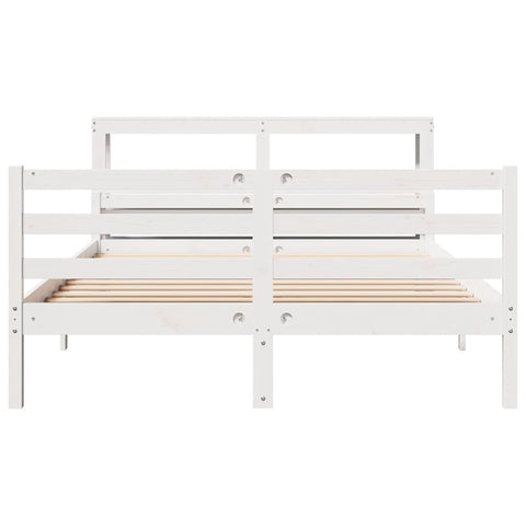 vidaXL Bed Frame with Headboard without Mattress 160x200 cm