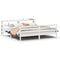 vidaXL Bed Frame with Headboard without Mattress White 180x200 cm Super King