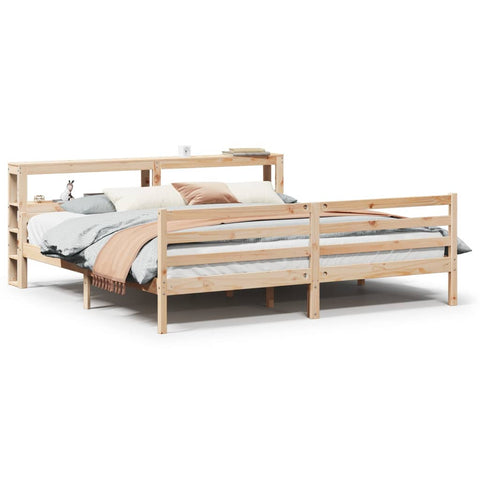 vidaXL Bed Frame with Headboard without Mattress 200x200 cm