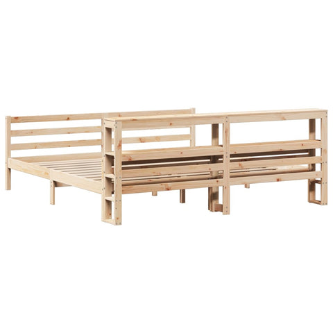 vidaXL Bed Frame with Headboard without Mattress 200x200 cm