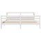 vidaXL Bed Frame with Headboard without Mattress White 200x200 cm