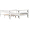 vidaXL Bed Frame with Headboard without Mattress White 200x200 cm