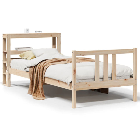 vidaXL Bed Frame with Headboard without Mattress 90x190 cm Single