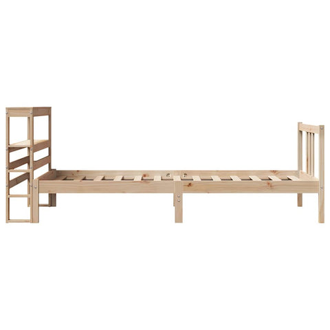 vidaXL Bed Frame with Headboard without Mattress 90x190 cm Single