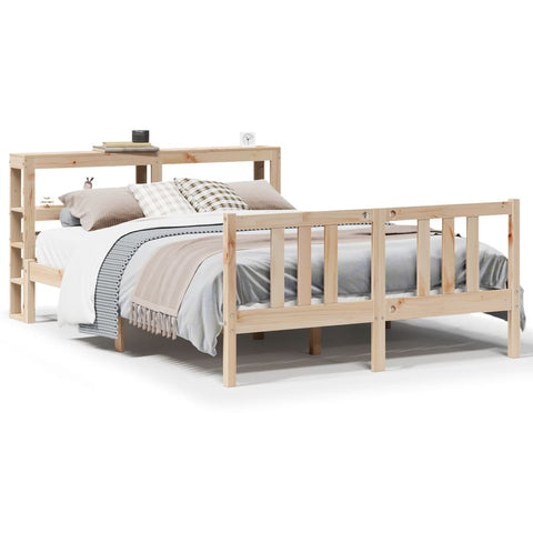 vidaXL Bed Frame with Headboard without Mattress 120x200 cm