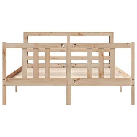 vidaXL Bed Frame with Headboard without Mattress 120x200 cm