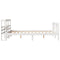 vidaXL Bed Frame with Headboard without Mattress White 140x200 cm