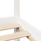 vidaXL Bed Frame with Headboard without Mattress White 140x200 cm