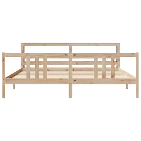 vidaXL Bed Frame with Headboard without Mattress 180x200 cm Super King