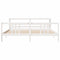 vidaXL Bed Frame with Headboard without Mattress White 200x200 cm