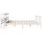 vidaXL Bed Frame with Headboard without Mattress White 200x200 cm
