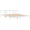 vidaXL Bed Frame with Headboard without Mattress White 200x200 cm