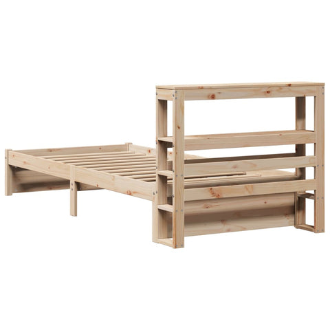 vidaXL Bed Frame with Headboard without Mattress 75x190 cm Small Single