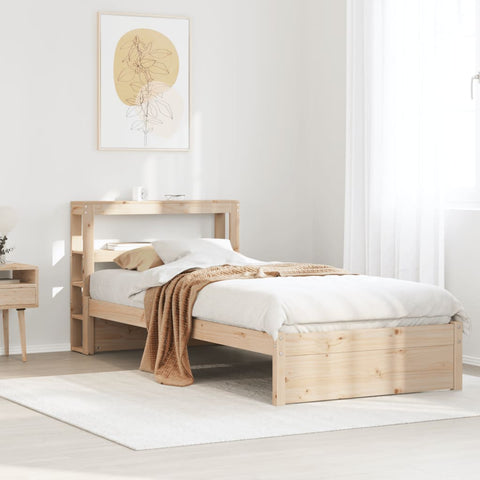 vidaXL Bed Frame with Headboard without Mattress 75x190 cm Small Single