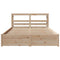 vidaXL Bed Frame with Headboard without Mattress 140x190 cm