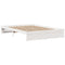 vidaXL Bed Frame with Headboard without Mattress White 150x200 cm King Size