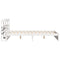 vidaXL Bed Frame with Headboard without Mattress White 150x200 cm King Size