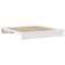 vidaXL Bed Frame with Headboard without Mattress White 200x200 cm