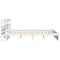 vidaXL Bed Frame with Headboard without Mattress White 200x200 cm