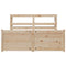 vidaXL Bed Frame with Headboard without Mattress 140x190 cm