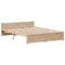 vidaXL Bed Frame with Headboard without Mattress 140x190 cm