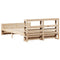 vidaXL Bed Frame with Headboard without Mattress 140x190 cm