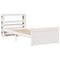vidaXL Bed Frame with Headboard without Mattress White 90x200 cm