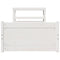 vidaXL Bed Frame with Headboard without Mattress White 90x200 cm