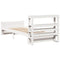 vidaXL Bed Frame with Headboard without Mattress White 90x200 cm