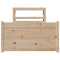 vidaXL Bed Frame with Headboard without Mattress 100x200 cm