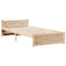 vidaXL Bed Frame with Headboard without Mattress 100x200 cm