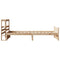 vidaXL Bed Frame with Headboard without Mattress 100x200 cm