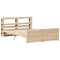 vidaXL Bed Frame with Headboard without Mattress 140x200 cm