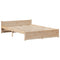 vidaXL Bed Frame with Headboard without Mattress 140x200 cm