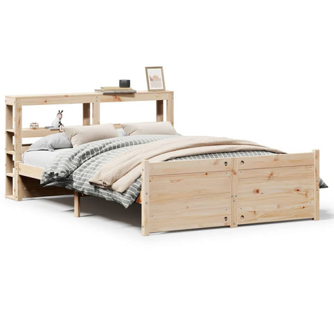 vidaXL Bed Frame with Headboard without Mattress 160x200 cm