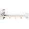 vidaXL Bed Frame with Headboard without Mattress White 160x200 cm