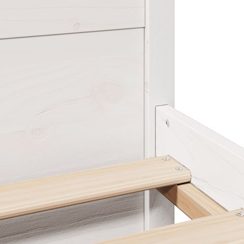 vidaXL Bed Frame with Headboard without Mattress White 160x200 cm