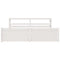 vidaXL Bed Frame with Headboard without Mattress White 180x200 cm Super King