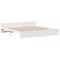 vidaXL Bed Frame with Headboard without Mattress White 180x200 cm Super King